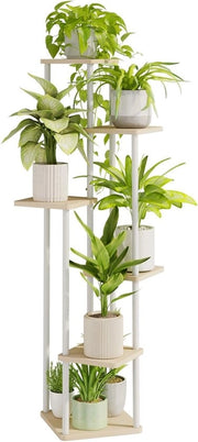 Pianta in Vaso per Interni - Metallo Bianco - Giardino Terrazza - Multi Livelli