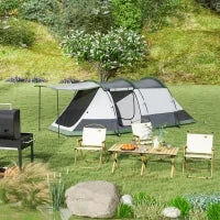 Set di 2 Sedie da Campeggio, Sedie da Pesca Pieghevoli, Tessuto Oxford e Struttura in Acciaio, 54 x 59 x 78 cm, Kaki