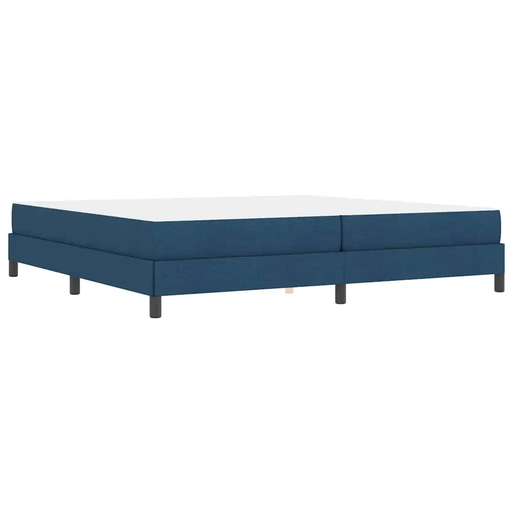 vidaXL Letto a molle con materasso Blu 200 x 200 cm Tessuto