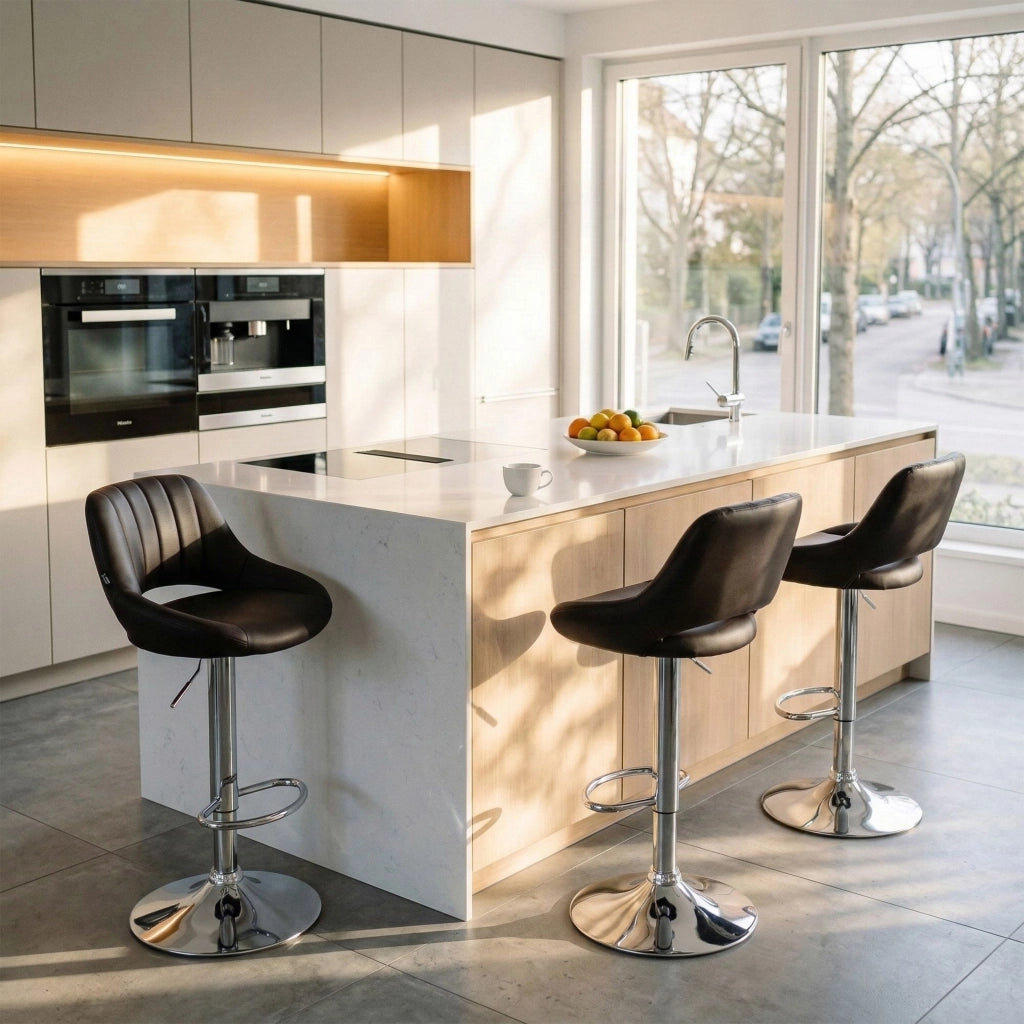 Set di 2 sgabelli da bar Milet ecopelle C 1
