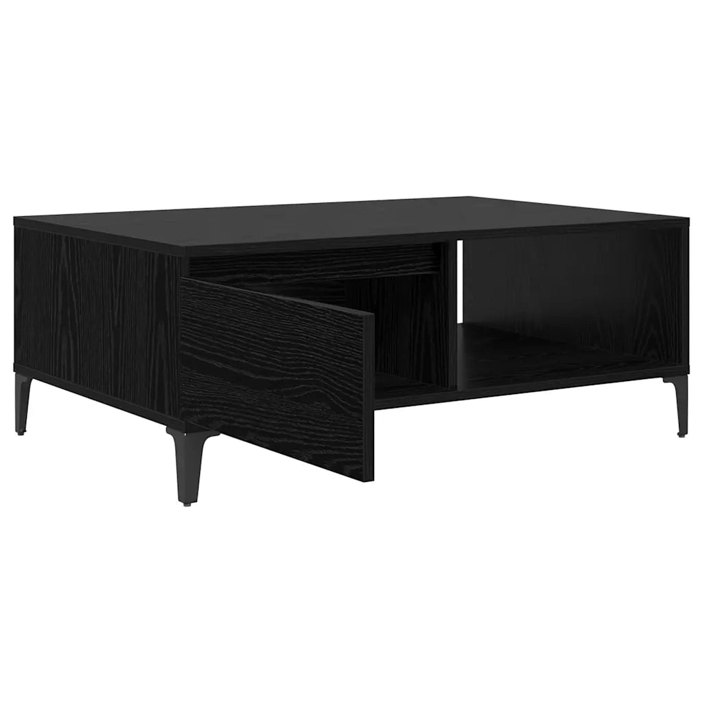 Tavolino da salotto Rovere nero 90 x 60 x 35 cm 875118