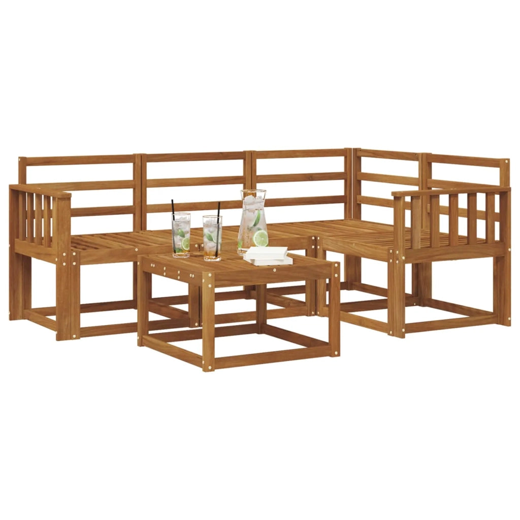 Set di divani da esterno 5 pcs Naturale 3366352