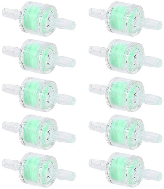Pompa per acquario con filtro a silicone in 10 pezzi - Prodotti per la pulizia dell'acquario - Sistema di filtraggio - Flusso d'acqua efficiente - Adatto per acqua dolce/salata - Filtro per acquario