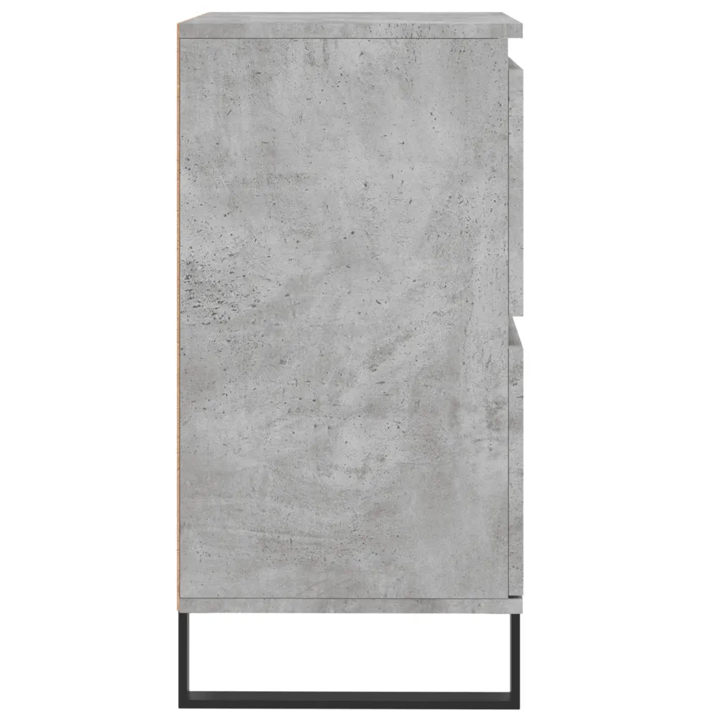 Credenze 2 pz | Madia | Buffet da pranzo | Armadio da pranzo Grigio Cemento in Legno Multistrato