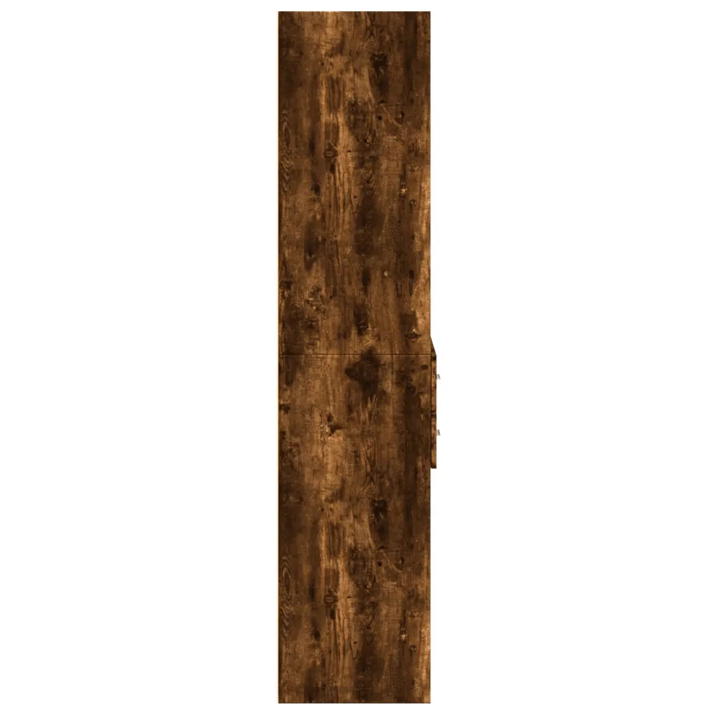 Credenza | Madia | Buffet da pranzo | Armadio da pranzo Rovere Fumo 70x42,5x185 cm in Legno Multistrato