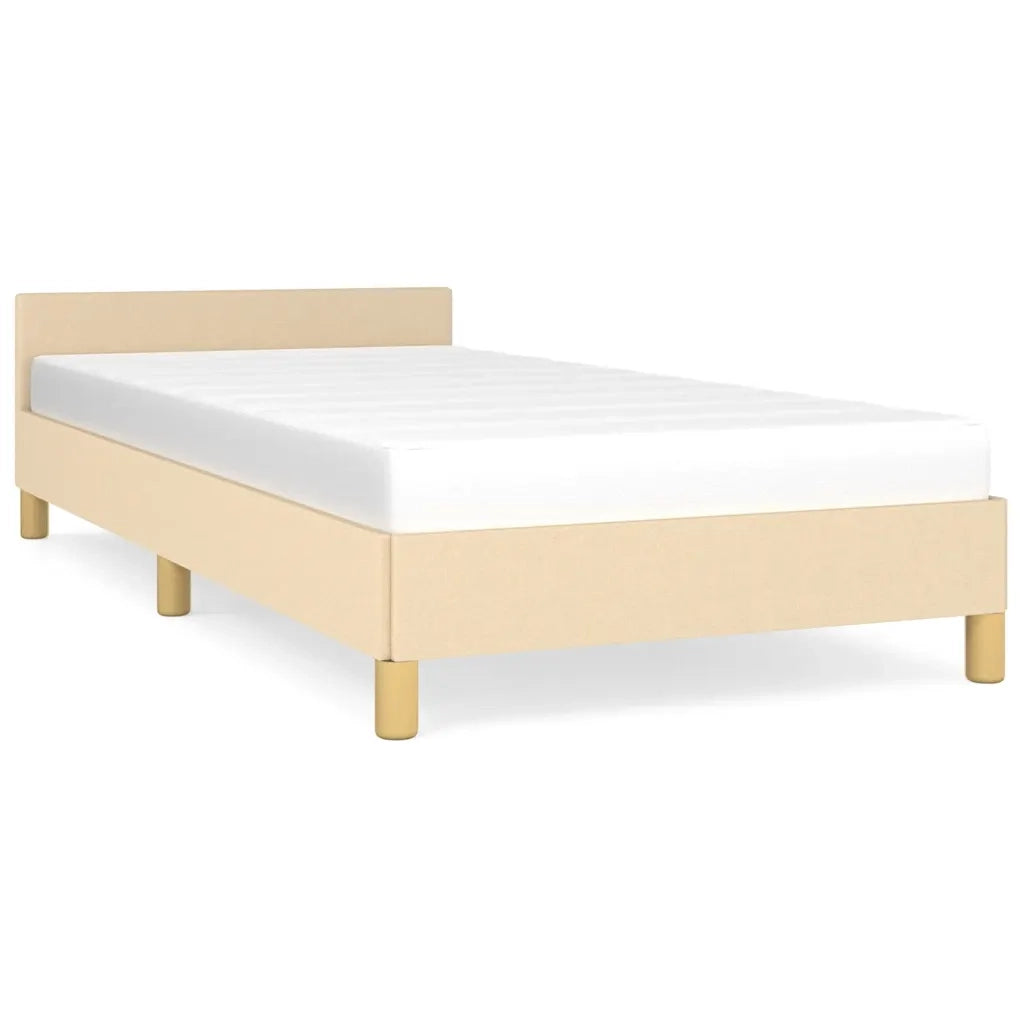 Giroletto con Testiera Crema 80x200 cm in Tessuto cod mxl 57362