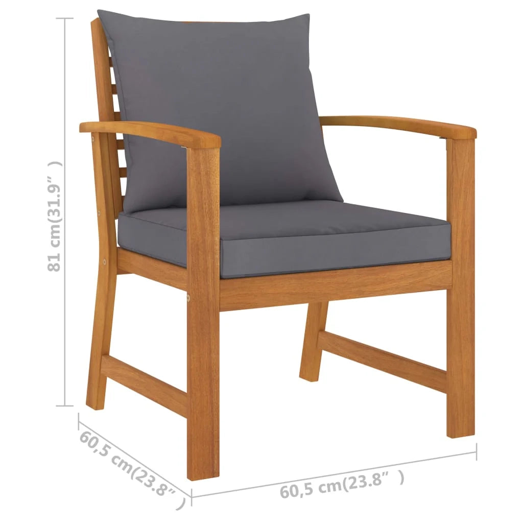 Set di mobili da giardino mobili da esterno 5 pezzi con cuscini legno massello di acacia 02_0016287
