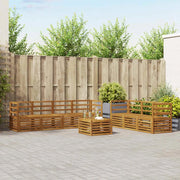 Set divani 8 pcs Naturale Legno di Acacia Massello 3374469