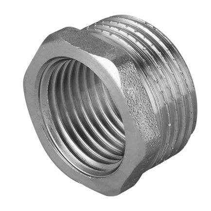 RIDUZIONE MF IN OTTONE CROMO IBP- 1 x 1/2- IBP- pezzi 10