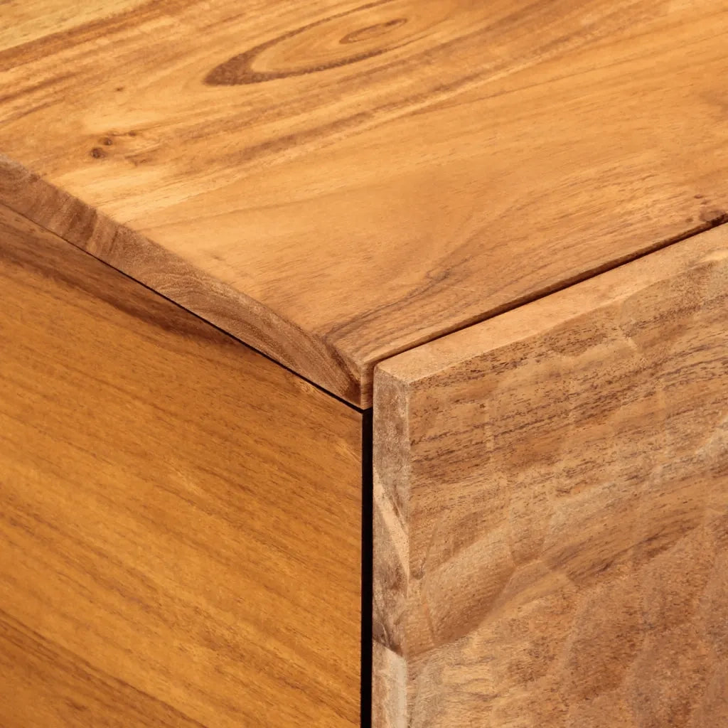 Tavolino da Salotto 80x50x40 cm Legno Massello di Acacia 356860
