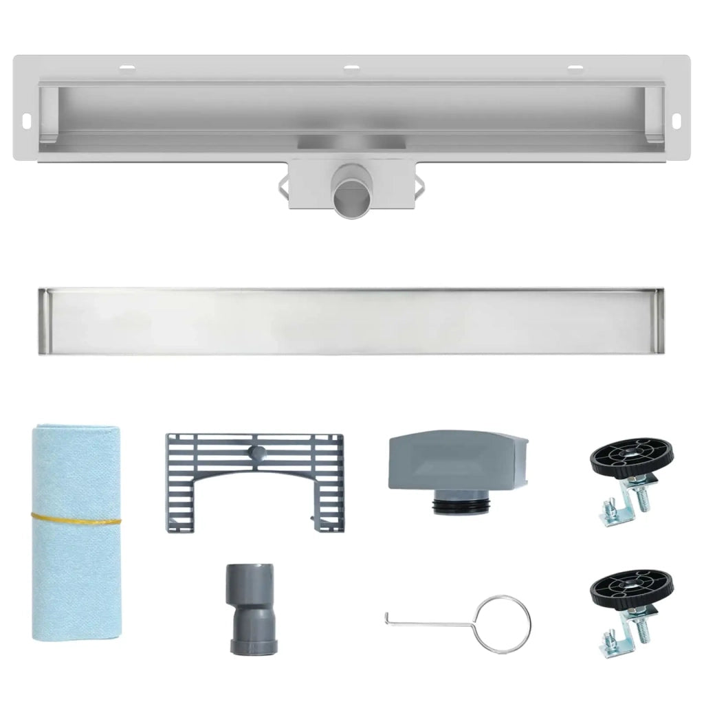 Scarico Doccia da Parete Argento 60 cm Acciaio Inox 304