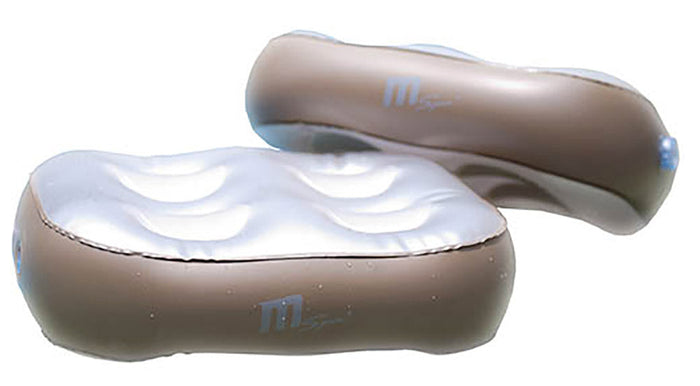 Kit 2 Cuscini Gonfiabili per Vasca Idromassaggio Bianco Perla e Champagne