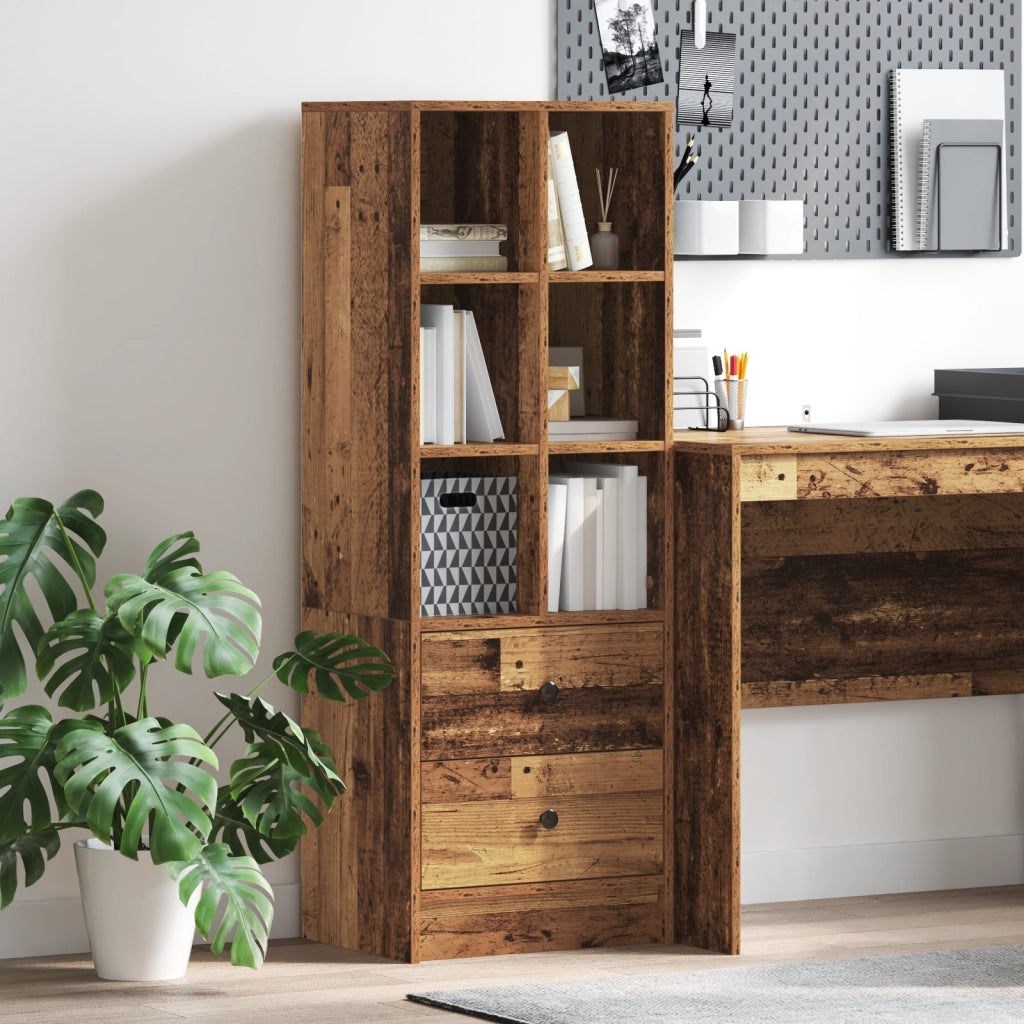 UnitÃ  di Scaffalatura Marrone Legno Vecchio Truciolare Media
