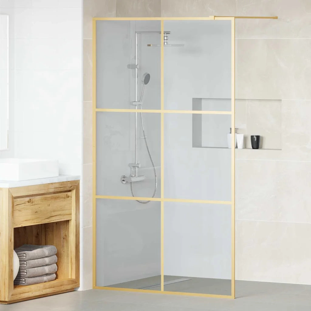 Parete Doccia Walk-in Oro 115 x 195 cm vetro temperato
