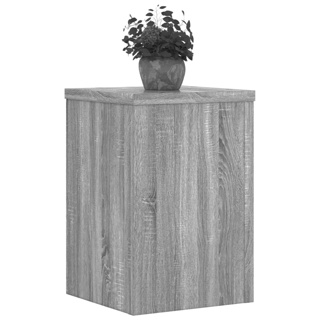 Supporti per Piante 2 pz Grigio 25x25x35 cm in Multistrato 852911