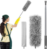 Plumeau a microfibra - estensione 80-280 cm - manico telescopico - setole a rasoio - lavabile - per pulire tende e ragnatele
