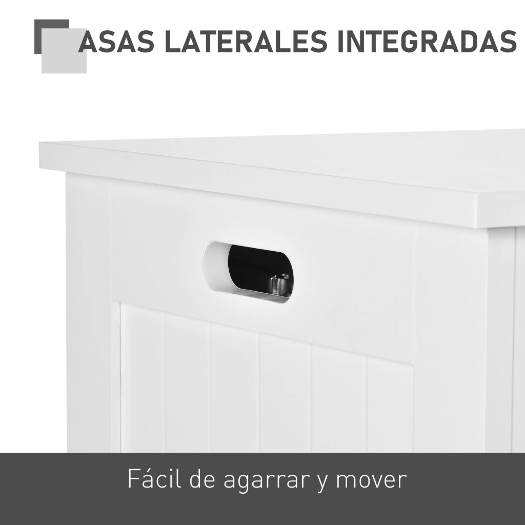 Baule per Soggiorno e Ingresso ¨C zephmum ¨C 81x40x46 cm Bianco