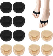 Calze per piede antiscivolo ad alta respirazione - con dita interrotte - per metà piede - 6 pair - cotone 31-37 - calze per bambino