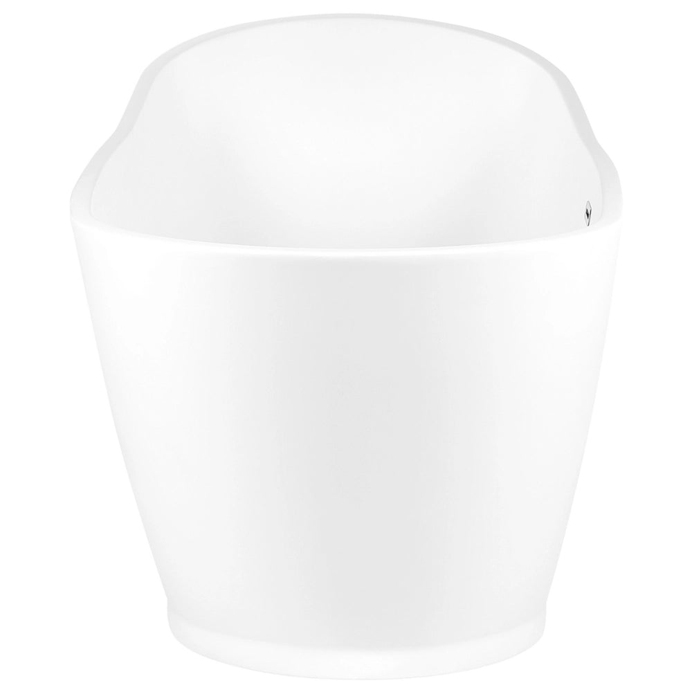 Vasca da bagno freestanding in acrilico bianco opaco 170 x 75 cm bagno moderno