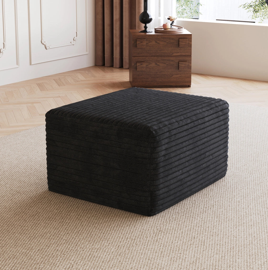 OTTOMAN Senza montaggio 72 x 18 x 18 cm Tessuto nero