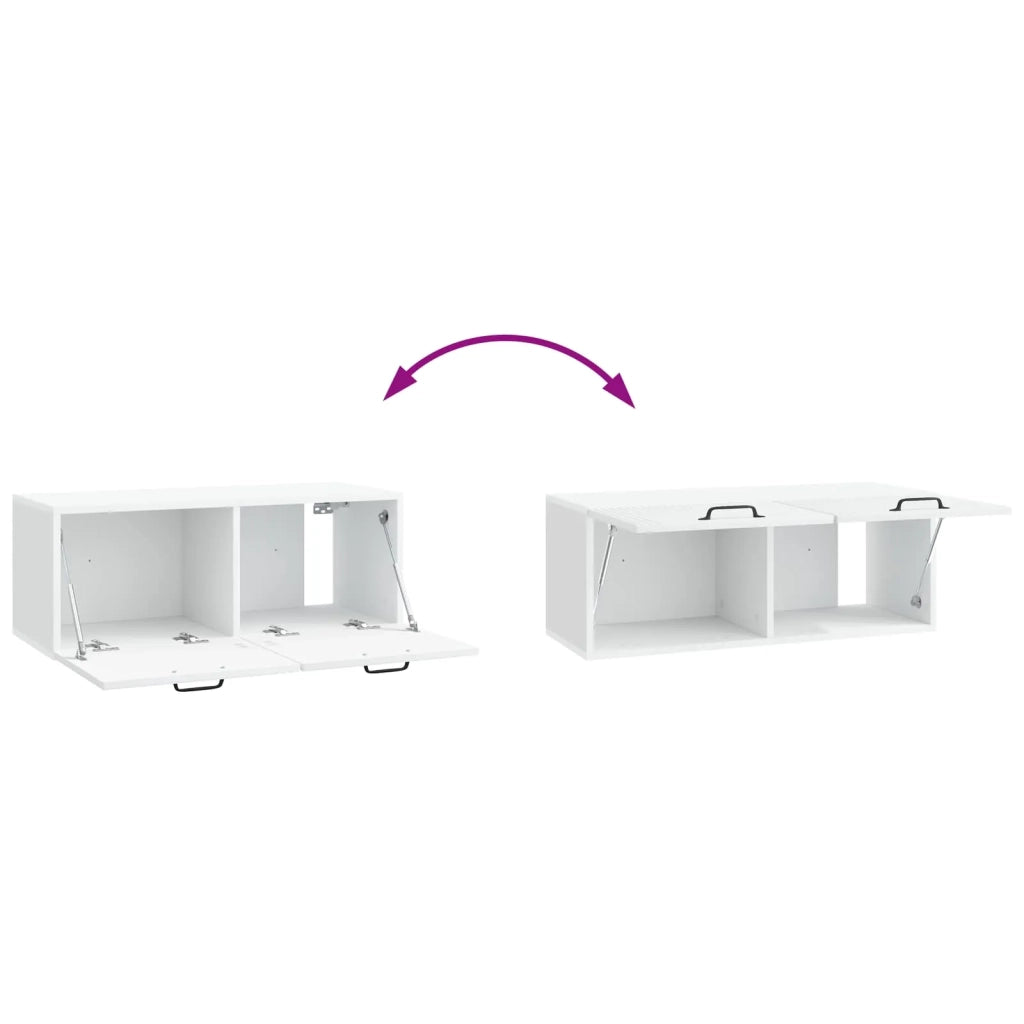 Mobile Porta TV da Muro Bianco 78,5 x 31 x 30 cm 898715
