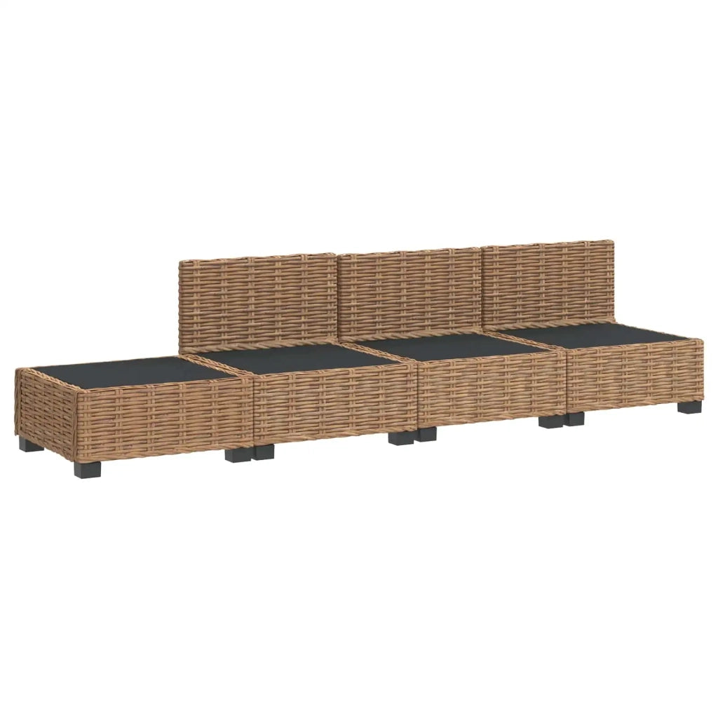 4 pz Set Lounge in Rattan con Cuscini GENDT Rattan naturale 3429874