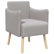 Sedia d'accento Grigio Chiaro Bouclé 42044823