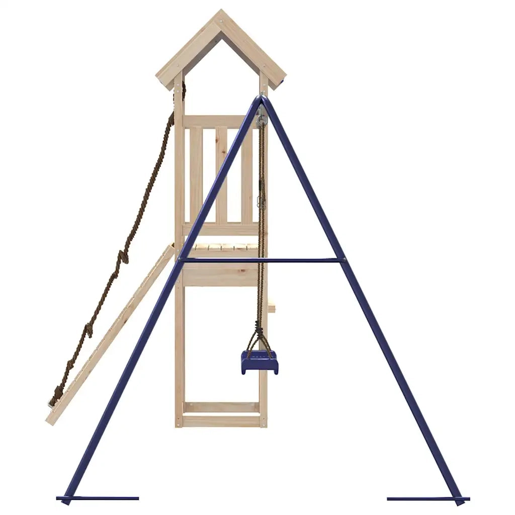 Set da Gioco da Esterno in Legno Massello di Pino