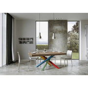 Tavolo allungabile 200/304x90 cm Volantis Premium telaio Multicolore 4/B - Quercia Natura