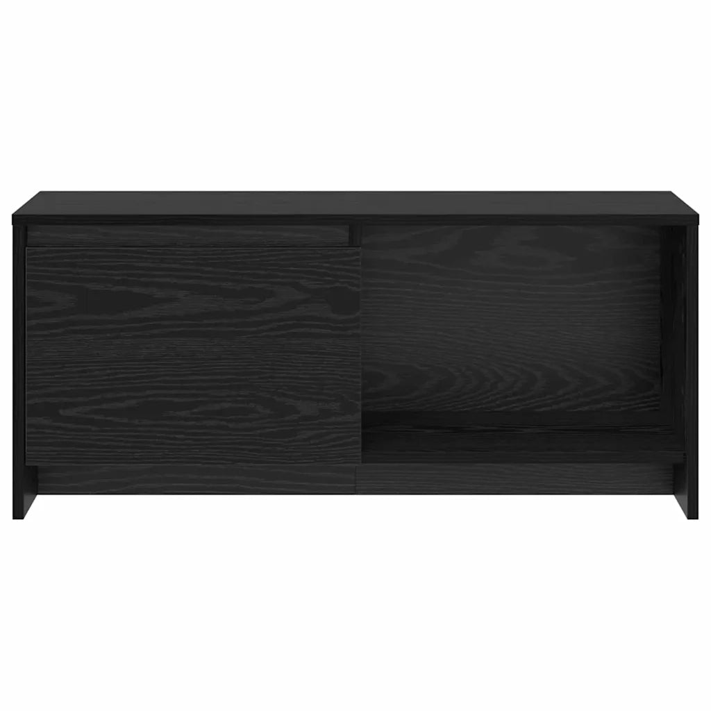 Set mobile TV-Credenza per TV Rovere Nero 90 x 35 x 40 cm Legno multistrato