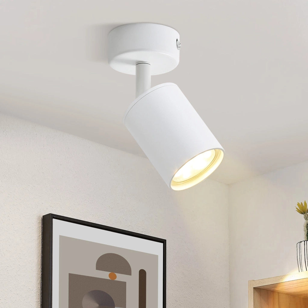 ZMH Faretto da soffitto GU10 rotativi 330° orientabili moderni industriali anche parete per salotto camera letto cucina