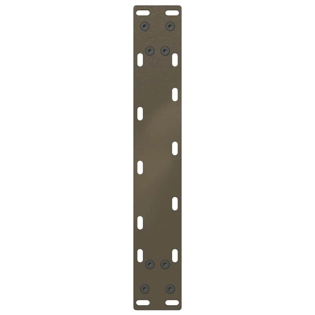 Set di 2 pratiche gambe per tavolino da caffè a forma di U con livellamento regolabile 38 x 42-43 cm in acciaio naturale 02_0057395