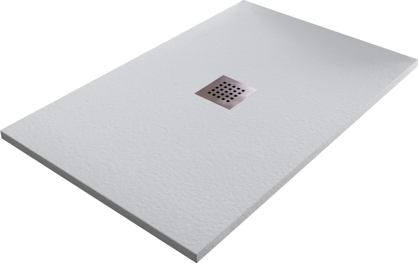 Piatto Doccia in Pietra 90x120 cm Bonussi Ardesia Stone Central Grigio