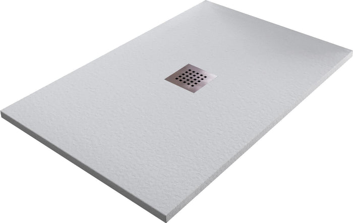 Piatto Doccia in Pietra 75x100 cm Bonussi Ardesia Stone Central Grigio