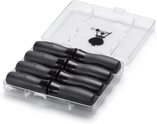 Set di contenitori per carote di granturco - Maniglie in nylon - Scatola portatile - Pacchetto da 4 accessori per barbecue