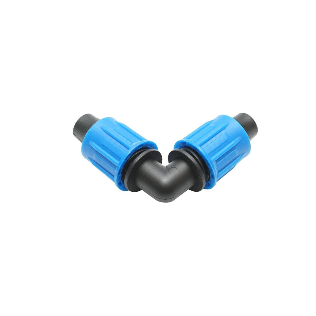 Gomito connettore per tubo di irrigazione 16x16mm per sistemi di irrigazione a goccia Adattatore a Gomito per Irrigazione a Goccia