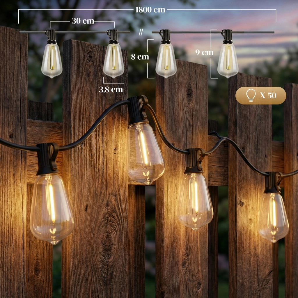 Luci a LED per tende 50 LED ¨C zephmum ¨C 18 m IP44