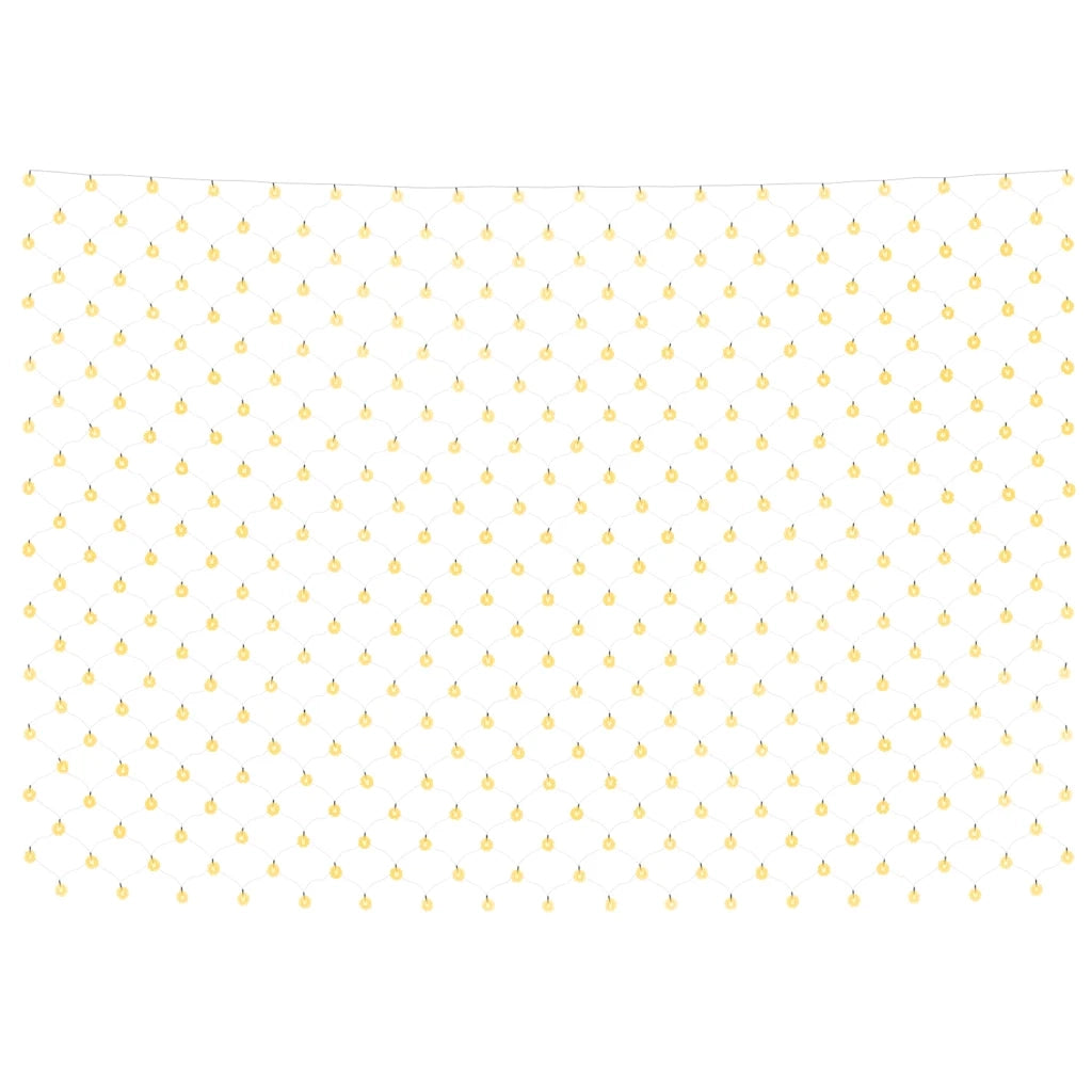Luci di Natale Rete Bianco Caldo 4x4m 544 LED Interni Esterni CFW1910577