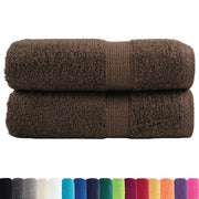Asciugamani Premium SOLUND 2 pz Marrone 30x30 cm 600 g/m² 137227