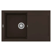 Lavello Elleci Incasso 1 vasca 79x50 Easy 300 Granitek Espresso Marrone LGY30078