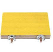 Scivolo per uccelli con scala in legno - Giocattolo multifunzionale - Adatto per piccoli animali - Riduce la contrattura dei piedi - Giocattolo per uccelli - Codice prodotto: Zitstok Klauwslijpplank - Modello: Hout Klimladder - Dimensioni: ...