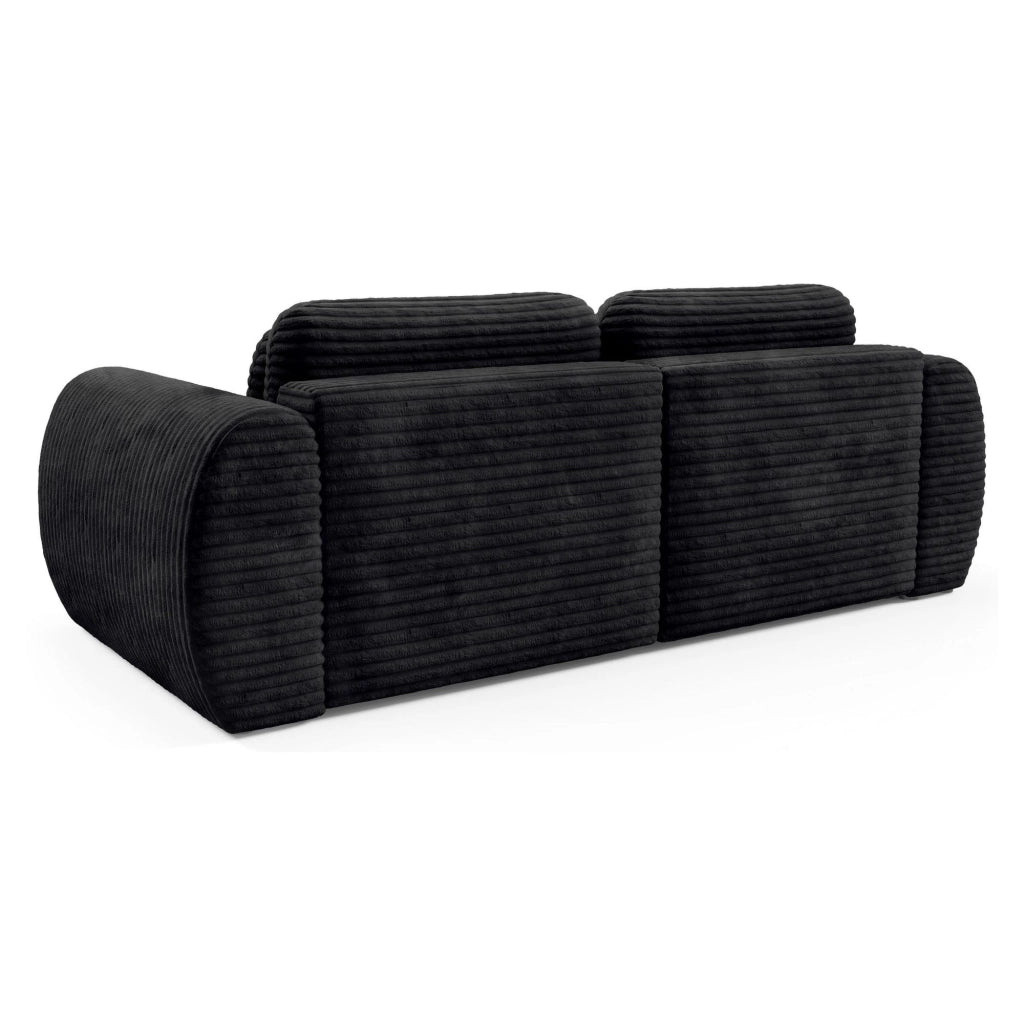 Golgi, Divano Letto 2 Posti Contenitore, 266x121 cm Nero