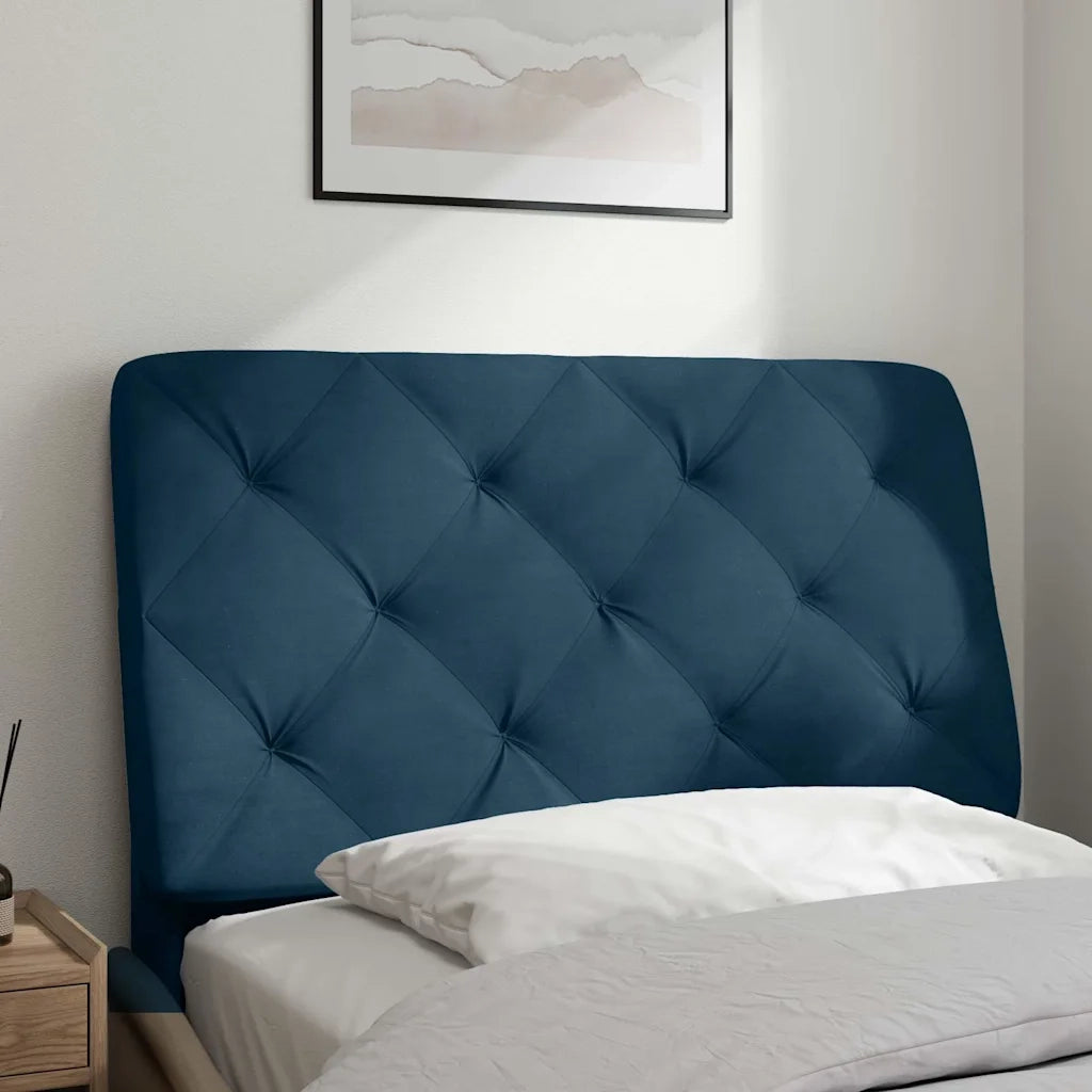 Cuscino Testiera Blu 90 cm in Velluto CFW9862419