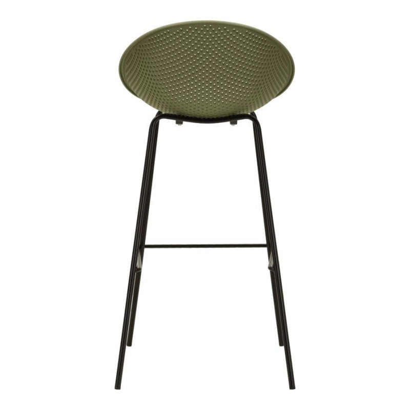 Sgabello Bar Ibiza Verde Set 2 Pz cm 50x50x98 (altezza Seduta cm 75)