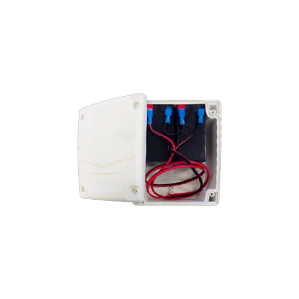 KIT BATTERIE IN BOX: 2 BATTERIE 1.3 AH CAVO 1 MT VDS 12000757 AUTOMAZIONE NUOVO