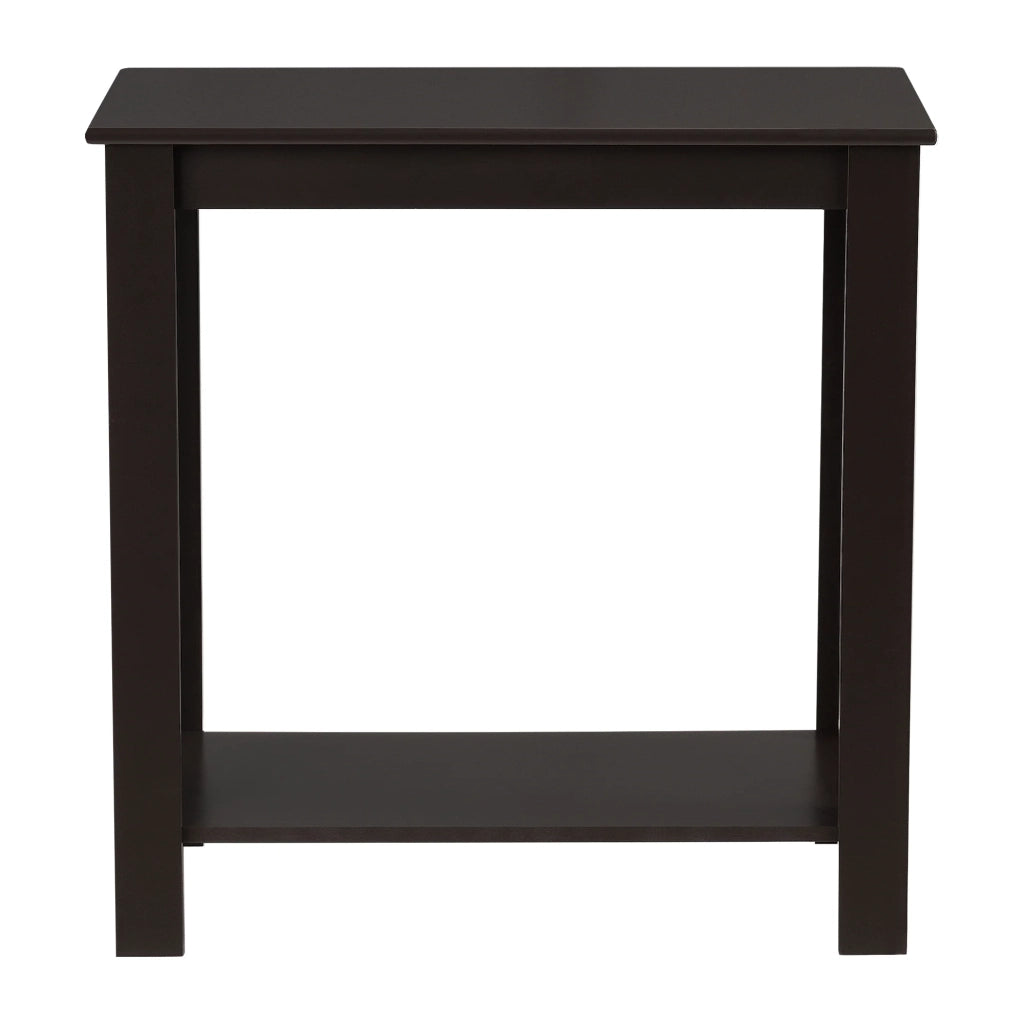 Tavolino da caffè tavolino laterale mobile contenitore MDF 61,3 cm marrone scuro 03_0006151