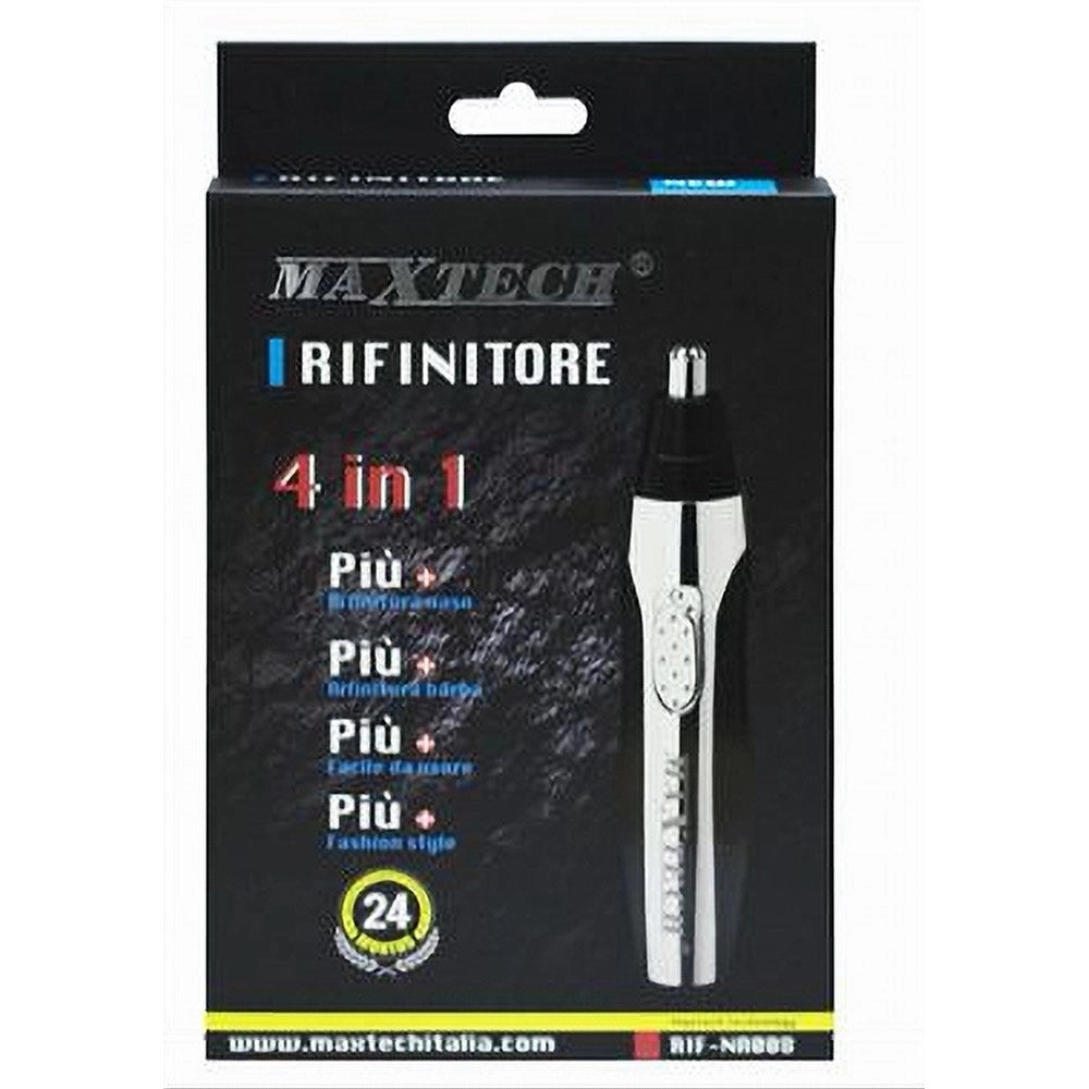 Trade Shop - Rasoio Rifinitore Trimmer Per Peli Naso Orecchie Sopracciglia 4x1 Uomo Rif-na008 -