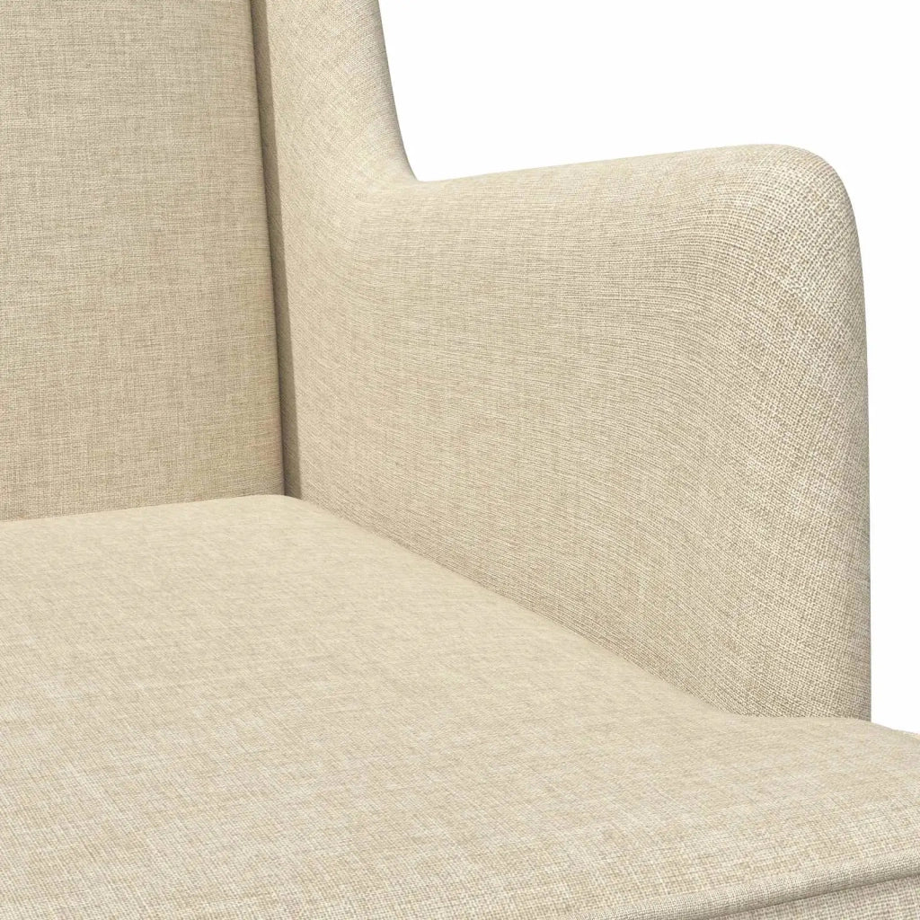 Sedia a dondolo Crema 62 x 80 x 85 cm Tessuto 42029968