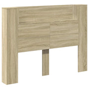Testiera | Testata con Mobile e LED Sonoma 140 x 16,5 x 103,5 cm