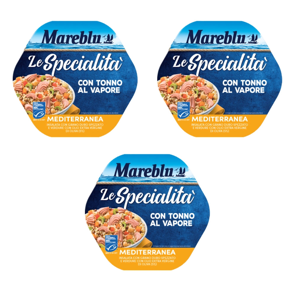 Mareblu le specialita mediterranea insalata con tonno 3 pezzi da 220 grammi